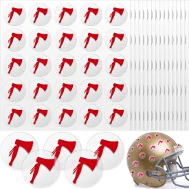 200 Pcs 8 Sheets Football Helmet Stickers Hatchet Award Decals 1-1/8 Inch Self Adhesive Hockey Stickers for Baseball Softball