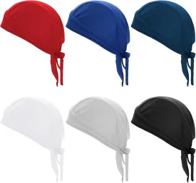6 Pcs Do Rags Sweat Wicking Beanie Cooling Skull Caps for Men Women Helmet Liner Motorcycle Head Wrap Bandana