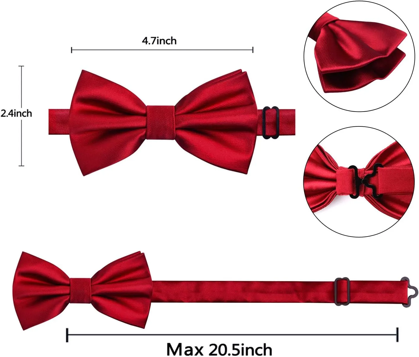 Alizeal Multicolored Silk Solid Cummerbund for Mens Gift Bow Tie Set