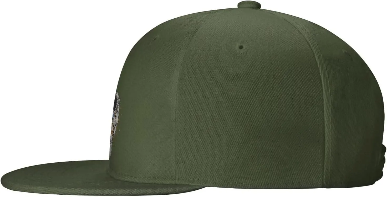 Astronauts Flying in Space Snapback Hats for Men Baseball Cap Trucker Hat Flat Brim Hats