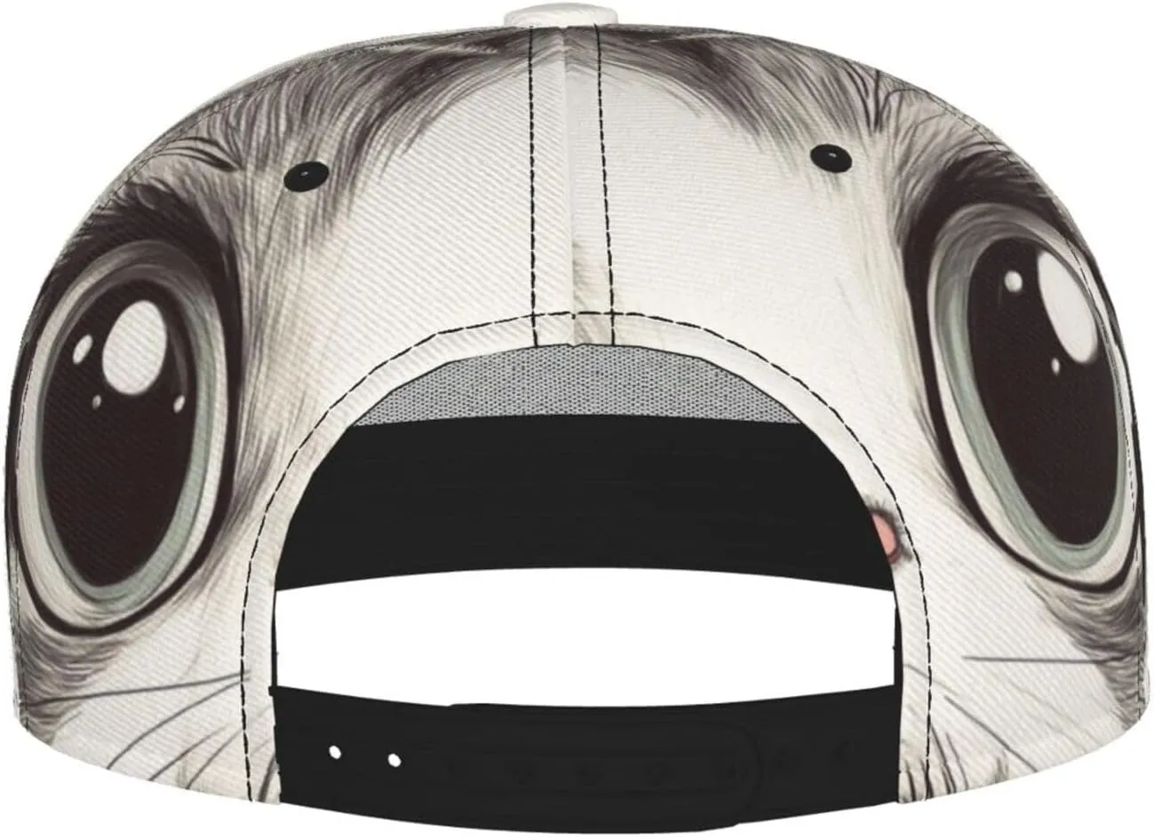 Baseball Cap Christmas Flat Brim Snapback Hat Men Women Hip Hop Cap Adjustable Trucker Hat for Adult Unisex