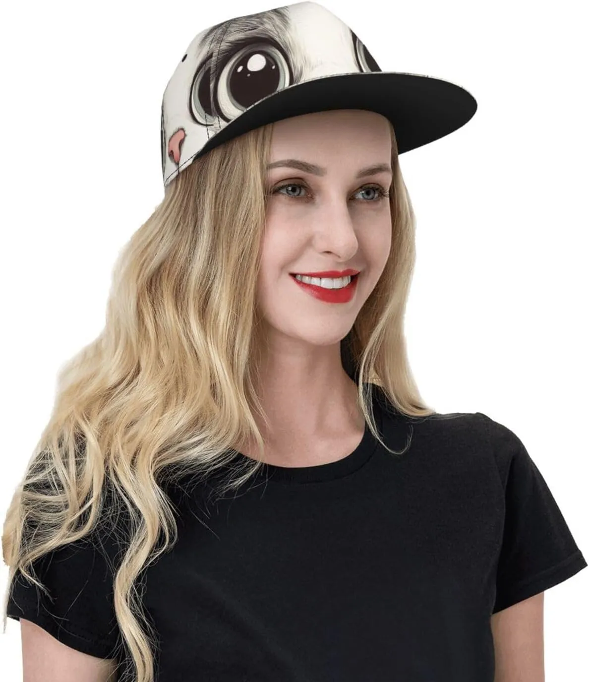 Baseball Cap Christmas Flat Brim Snapback Hat Men Women Hip Hop Cap Adjustable Trucker Hat for Adult Unisex