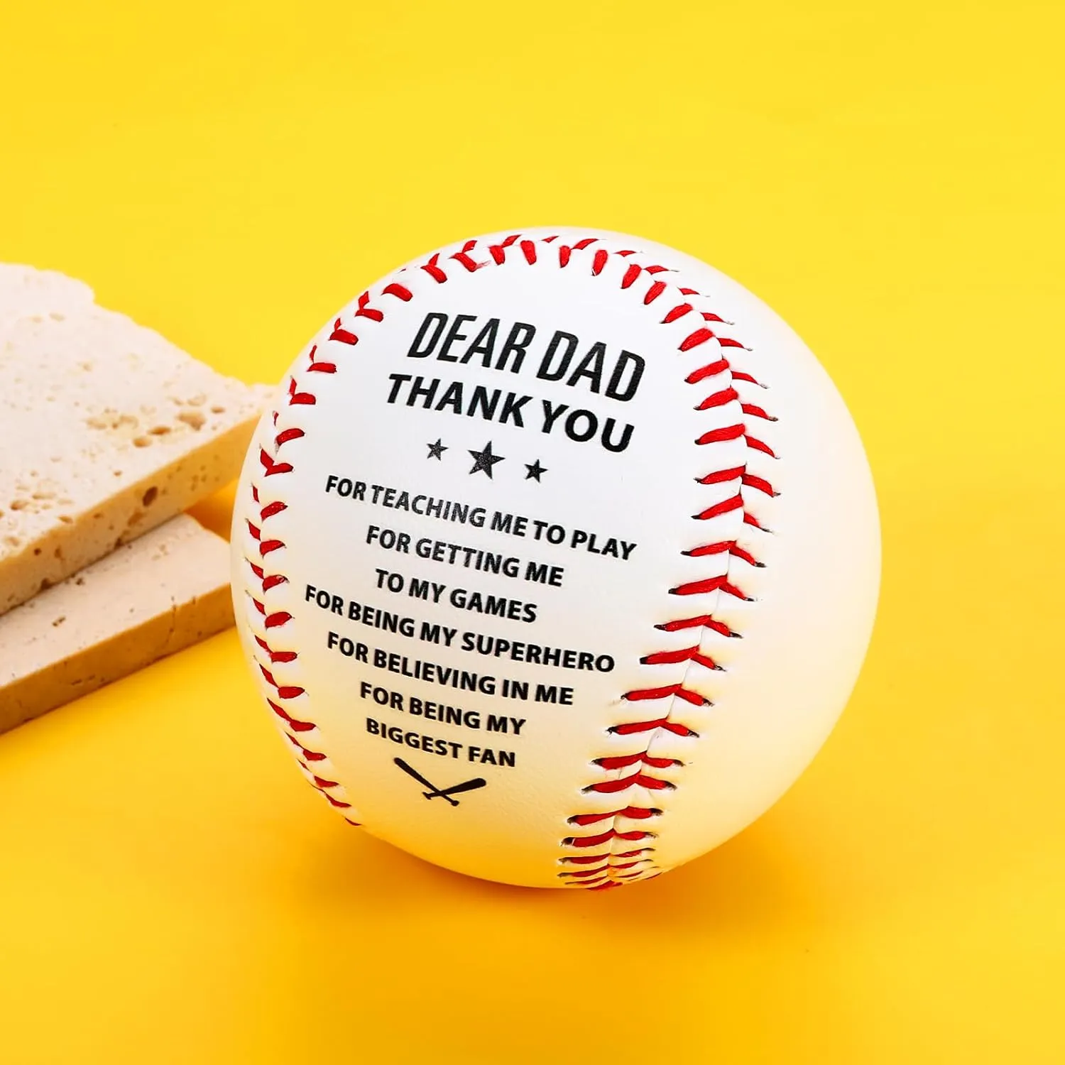 Baseball Gifts for Dad, Father's Day Present with Acrylic Display Box for Father from Son Daughter, Baseball Gift for Daddy Papa Grandpa, Husband Present from Wife, Cool Giift for Baseballs Players