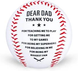 Baseball Gifts for Dad, Father's Day Present with Acrylic Display Box for Father from Son Daughter, Baseball Gift for Daddy Papa Grandpa, Husband Present from Wife, Cool Giift for Baseballs Players