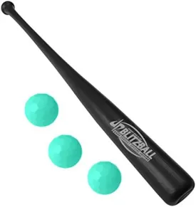 BLITZBALL Dude Perfect Starter Pack - Includes (3) Official Brand Balls & (1) Bat - Limited Edition - Made in USA