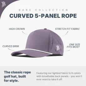 Branded Bills America Script Colored Leather 5 Panel Rope, Lightweight, Comfortable Baseball Cap