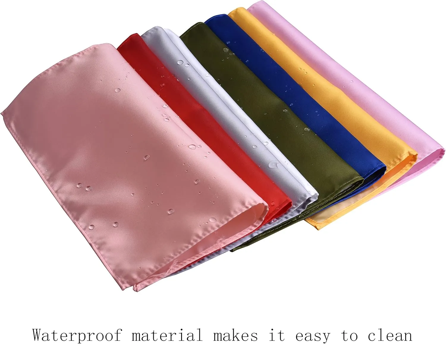 Branduce Mens Solid Color Double Fold Pre-tied Bow Tie and Pocket Square Set