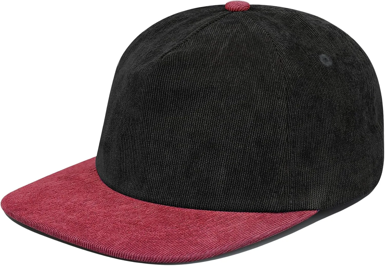 Clakllie Retro Flat Brim Baseball Cap Street Style Trucker Hat Snapback Low Profile Dad Hat Cooling Hip Hop Caps