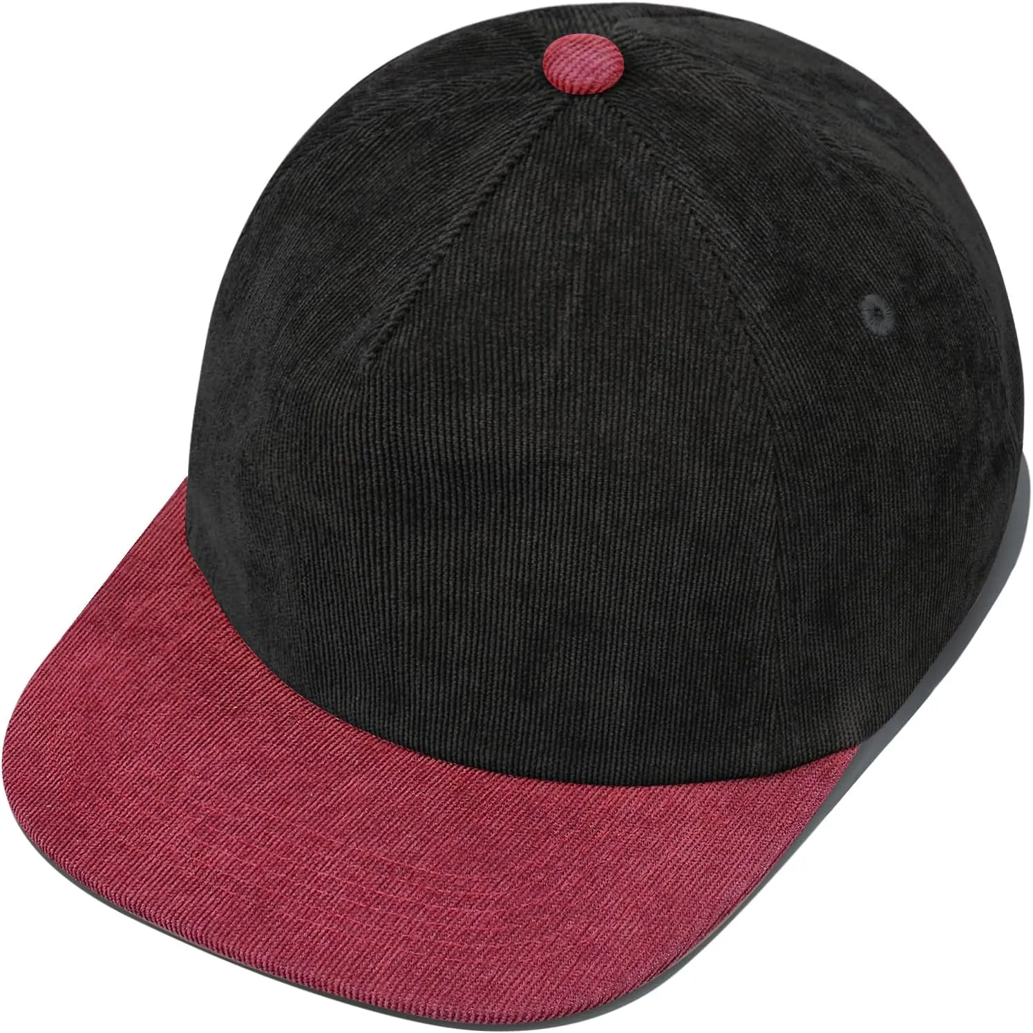 Clakllie Retro Flat Brim Baseball Cap Street Style Trucker Hat Snapback Low Profile Dad Hat Cooling Hip Hop Caps