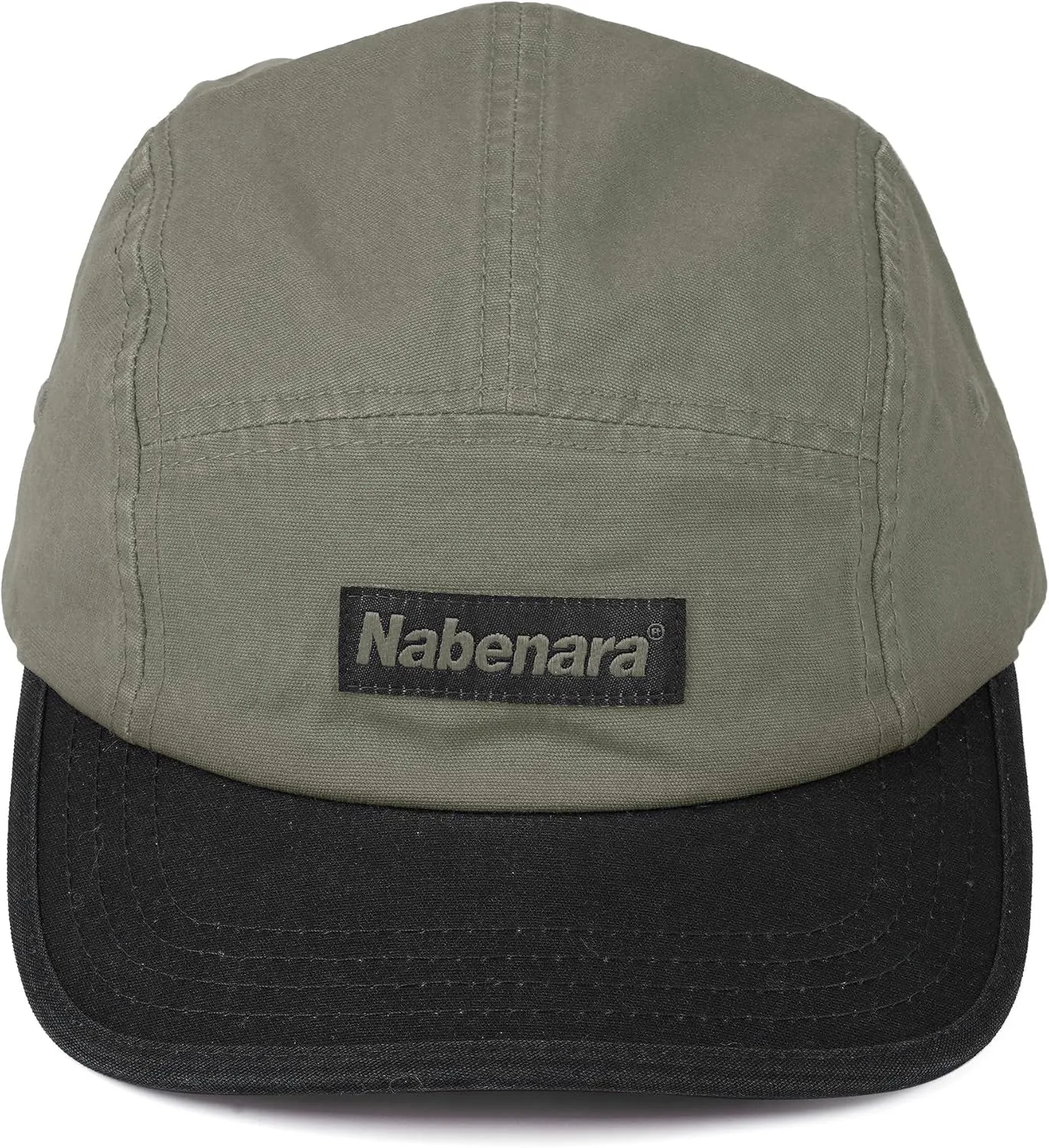 Clakllie Short Brim Baseball Cap Two-Tone 5 Panel Hats Classic Trucker Hat Unisex Skateboard Dad Hats Cotton Flat Brim Hat