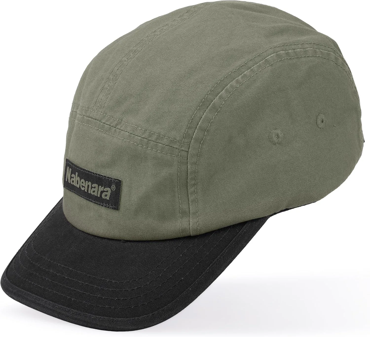 Clakllie Short Brim Baseball Cap Two-Tone 5 Panel Hats Classic Trucker Hat Unisex Skateboard Dad Hats Cotton Flat Brim Hat