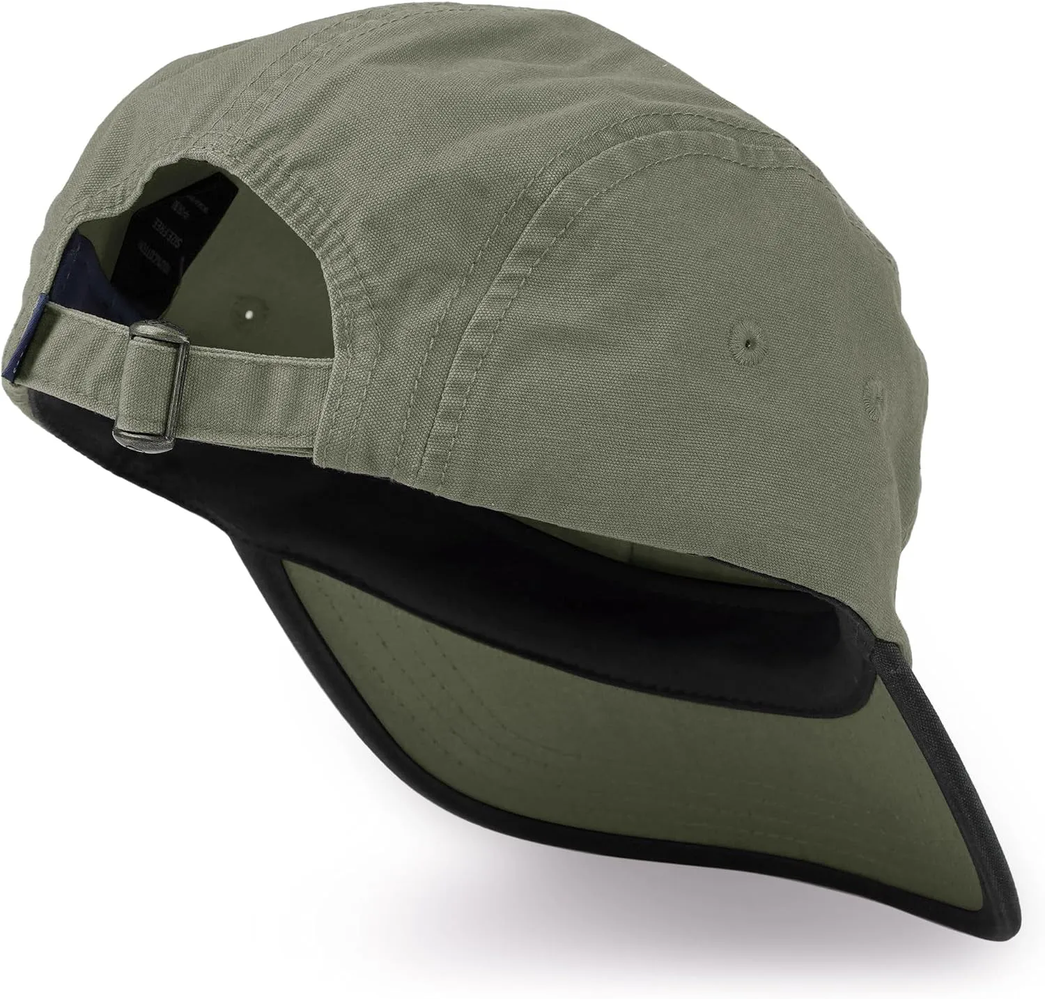 Clakllie Short Brim Baseball Cap Two-Tone 5 Panel Hats Classic Trucker Hat Unisex Skateboard Dad Hats Cotton Flat Brim Hat