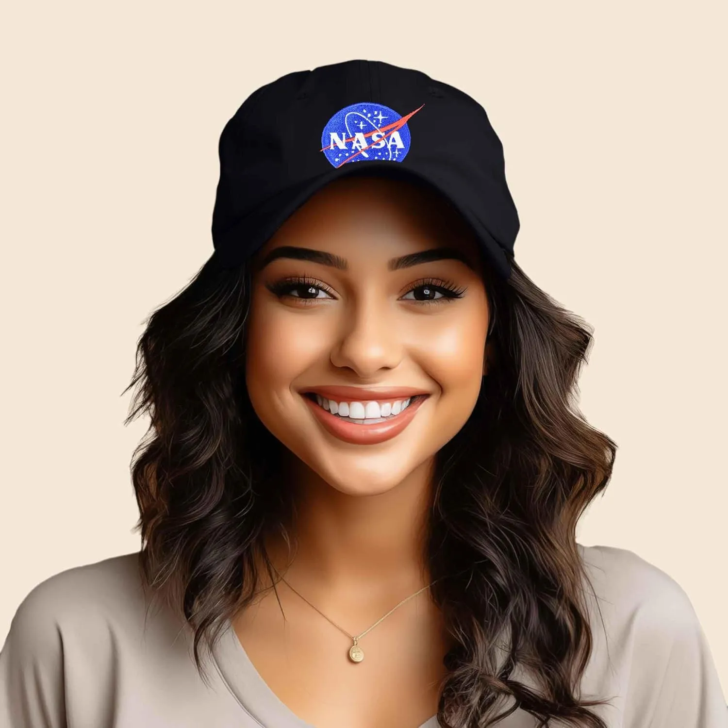 DALIX NASA Embroidered Mens Womens Cotton Dad Hat Baseball Cap Adjustable