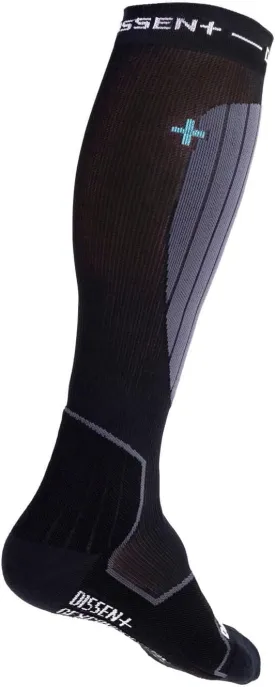 DISSENT GFX Compression Hybrid DLX-Merino Wool Low-Profile High-Performance Ski Socks