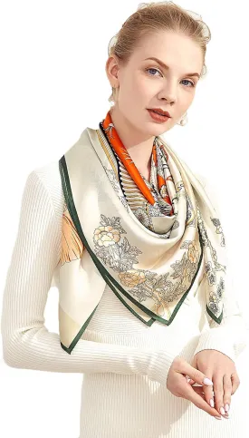 Grace Scarves 100% Silk Scarves, Extra-Large and XX-Large