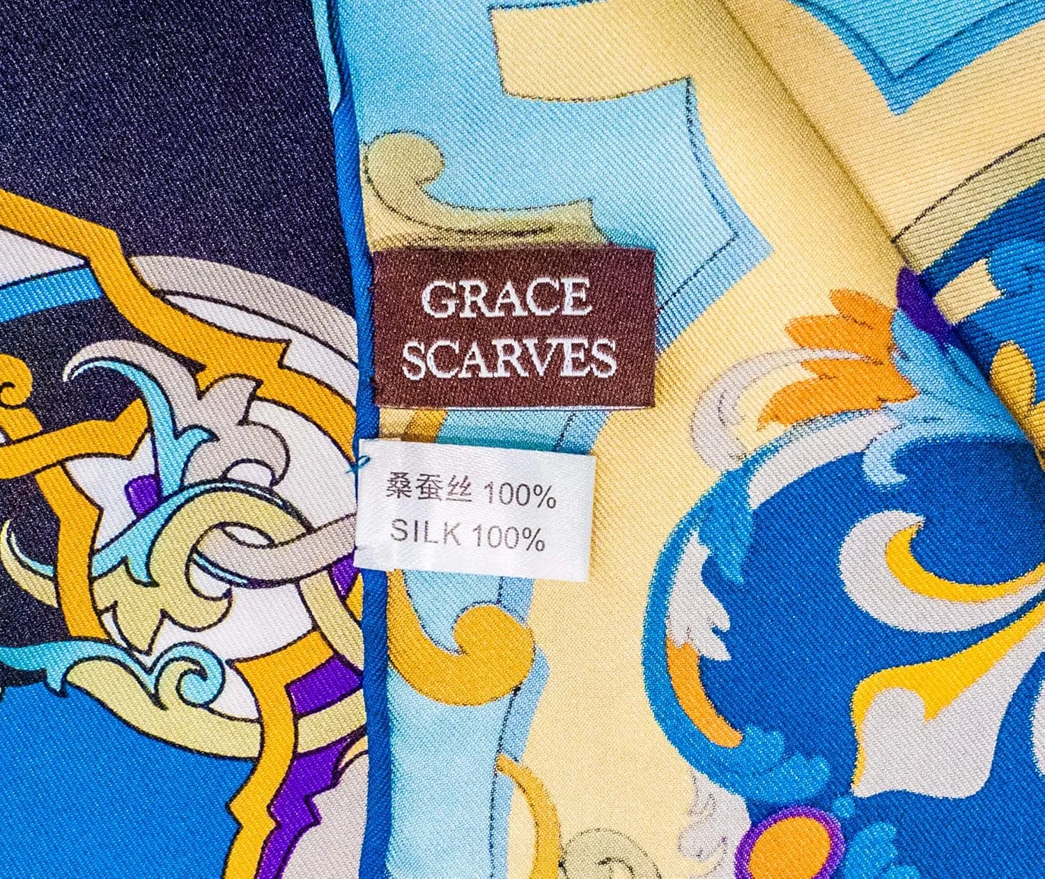 Grace Scarves 100% Silk Scarves, Extra-Large and XX-Large