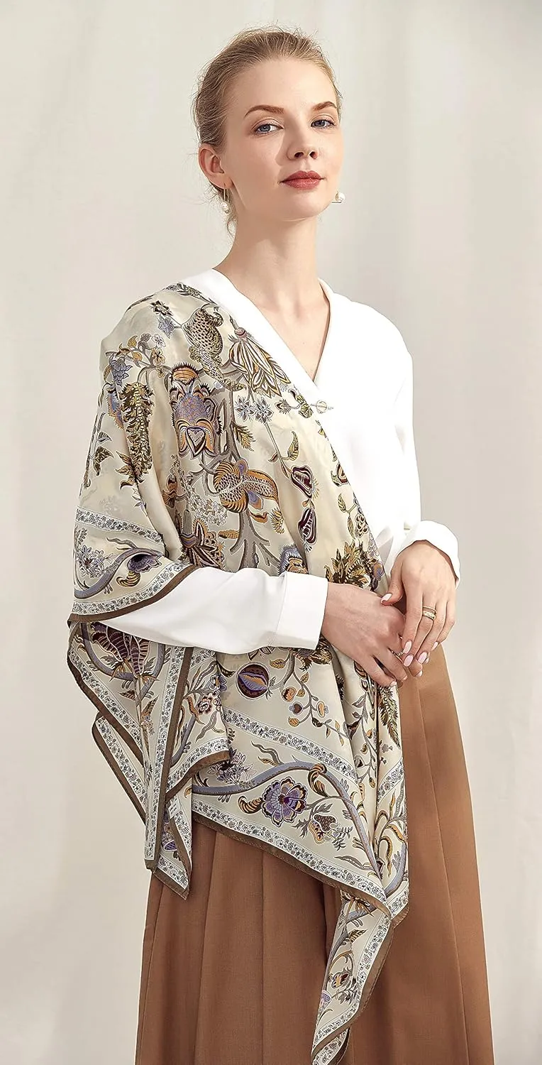 Grace Scarves 100% Silk Scarves, Extra-Large and XX-Large