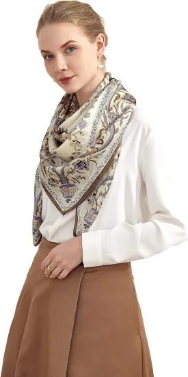 Grace Scarves 100% Silk Scarves, Extra-Large and XX-Large