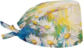 JoyLamoria Novelty Printed Cap with Sweatband Women Men Adjustable Tie Back Hats for Paiting