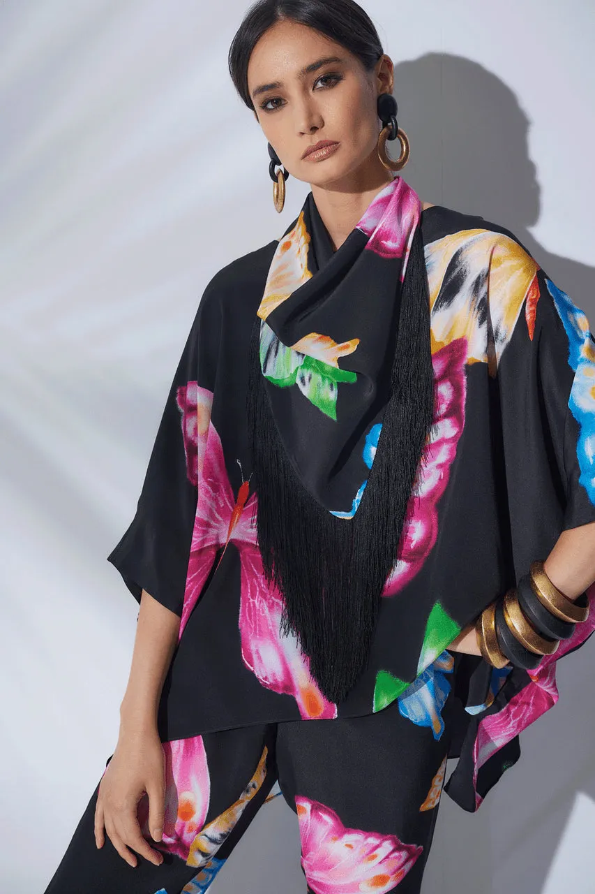 Kyoko Butterfly Fringe Scarf