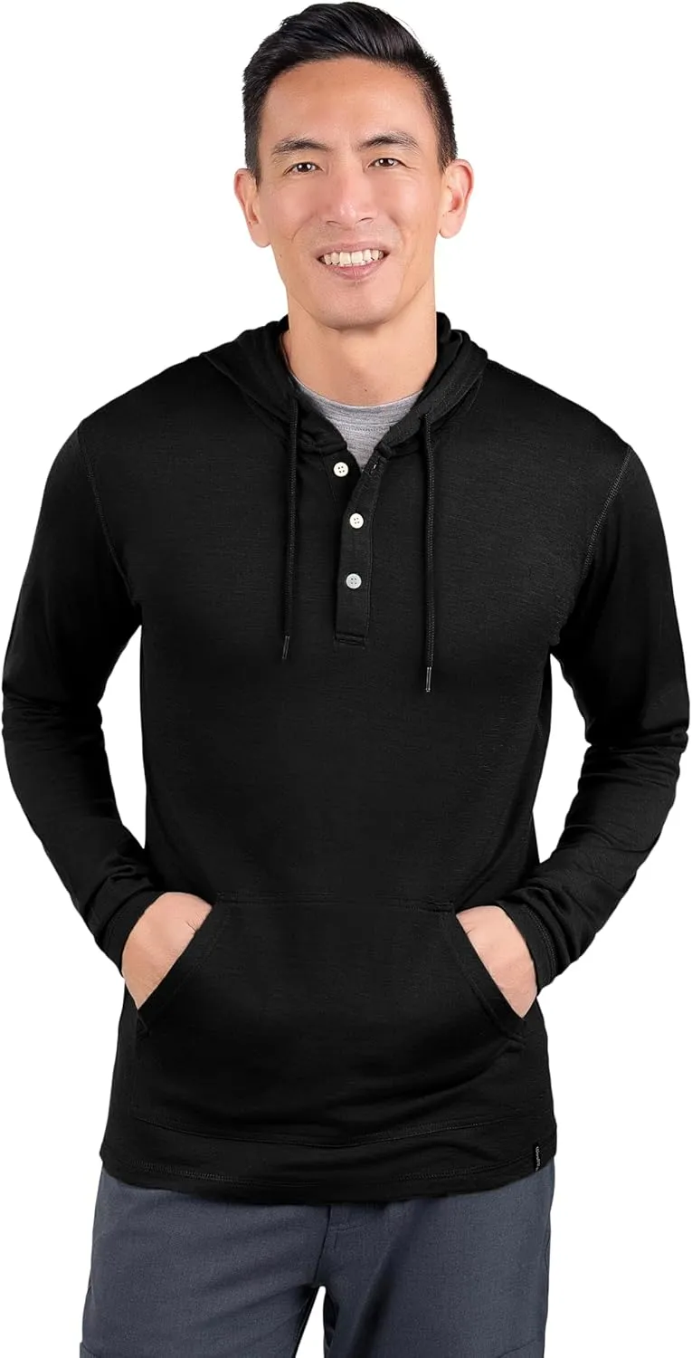 Men's Merino Henley by Woolly | RWS Certified | Super Soft, Classic Style, Seattle Designed