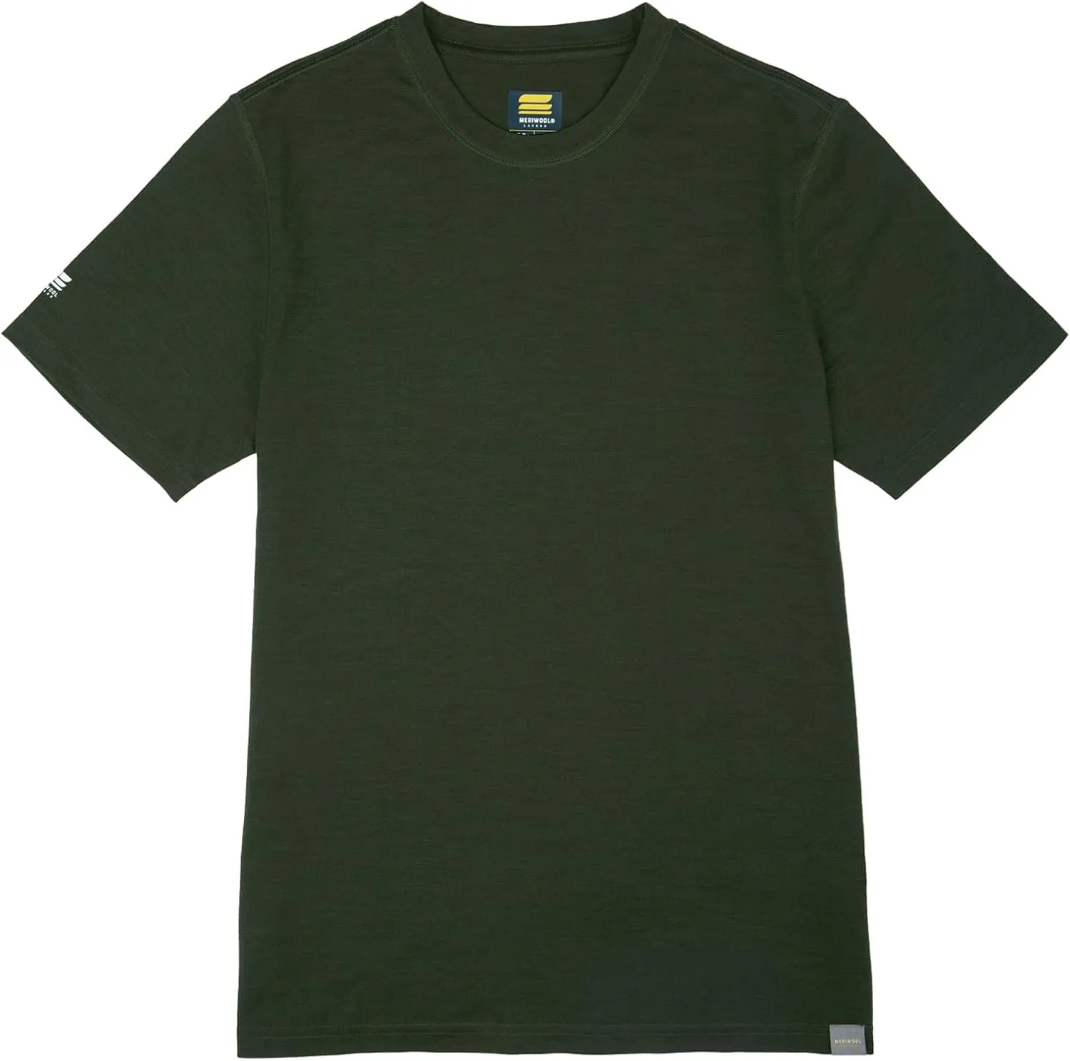 MERIWOOL Mens Merino Wool Short Sleeve T Shirt Lightweight Base Layer