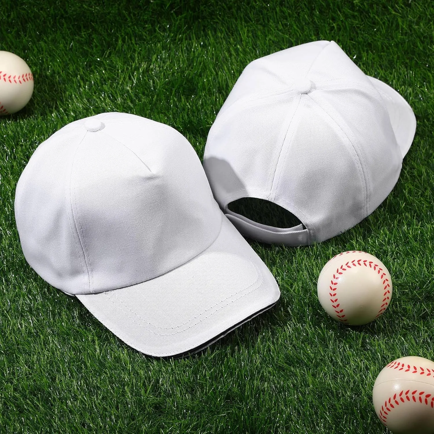 Pcs Kids Baseball Caps Adjustable Plain Baseball Hats Cotton Blank Hats Bulk for Girls Boys Sport Team