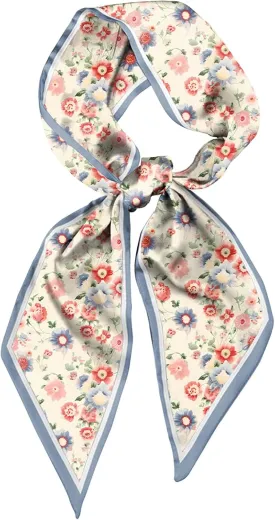 Scarf Silk Feeling Hair Head Long Neck Satin Fashion Scarfs for Bag Decoration Women Girls Cute Aesthetic 59 * 6.7