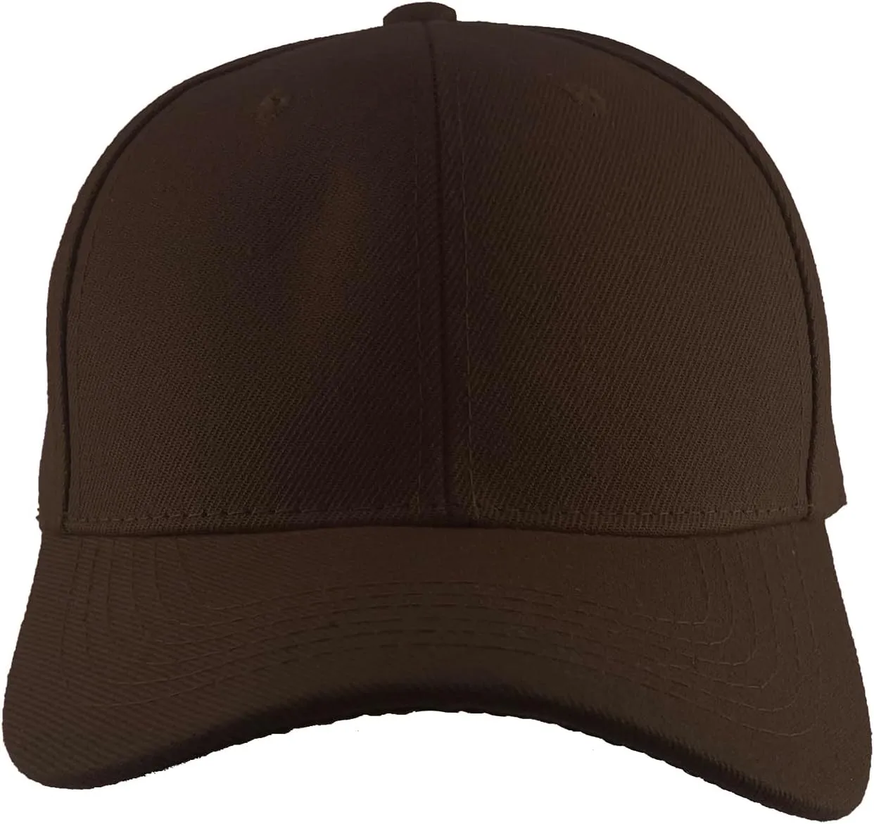 TOP HEADWEAR Blank Fitted Curved Cap Hat